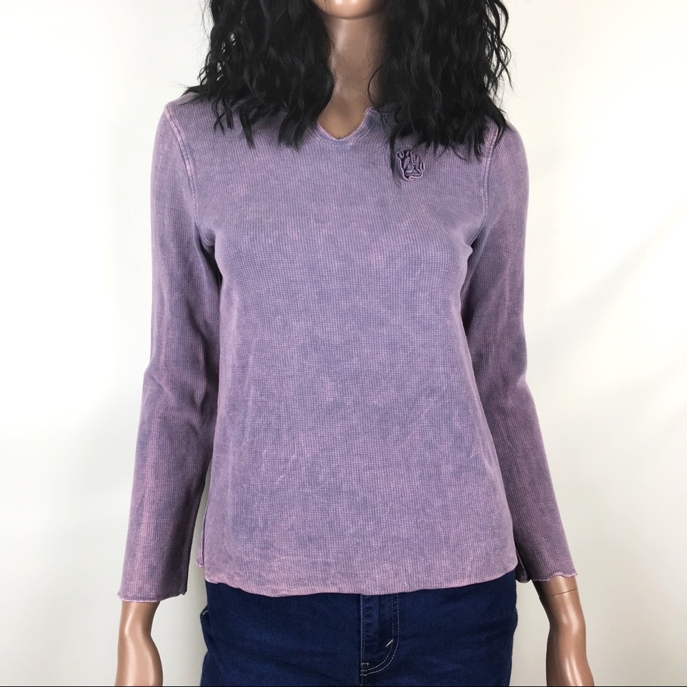 Purple Marc Hot Cotton Ware Acid Wash Sweater